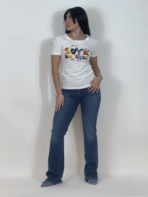 Jeans flare two way
